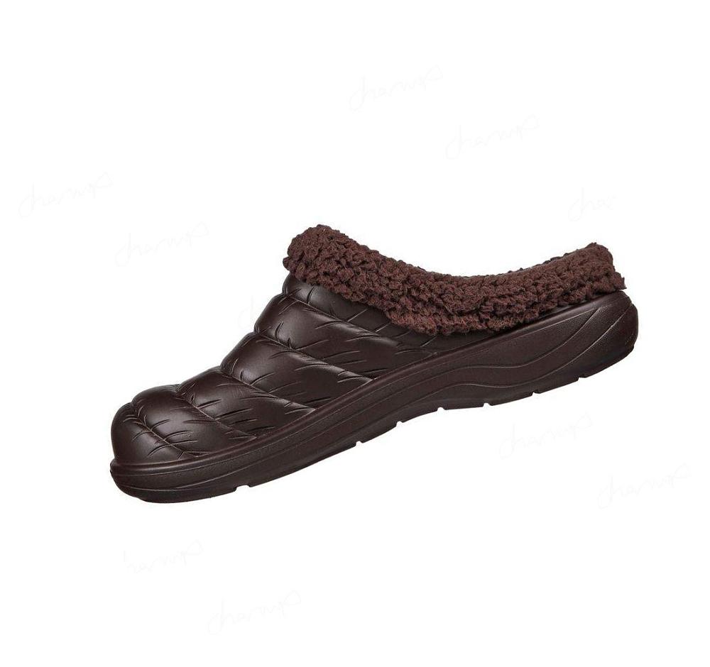 Pantuflas Skechers Foamies: Cozy Camper Forro - Cozy Adventure Hombre Chocolate | T208L_AR