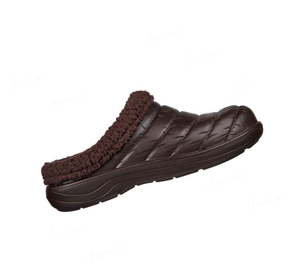 Pantuflas Skechers Foamies: Cozy Camper Forro - Cozy Adventure Hombre Chocolate | T208L_AR