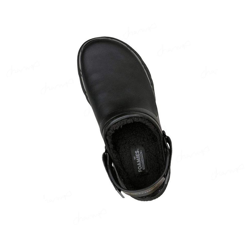 Pantuflas Skechers Foamies: Creston Ultra Forro - Cozy Vibez Hombre Negras | T283P_AR