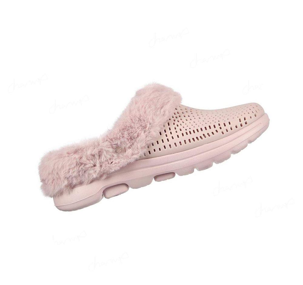 Pantuflas Skechers Foamies: GO WALK 5 - Cozy Embrace Mujer Moradas | 6A55A_AR