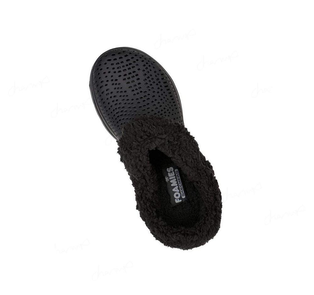 Pantuflas Skechers Foamies: GO WALK 5 Forro - Relax Mujer Negras | 6A6TE_AR