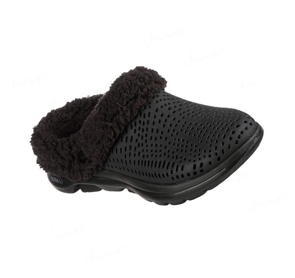 Pantuflas Skechers Foamies: GO WALK 5 Forro - Relax Mujer Negras | 6A6TE_AR