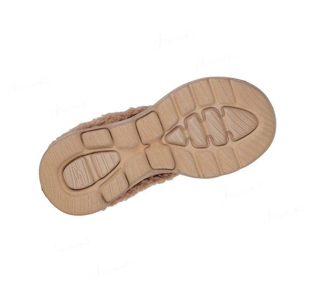 Pantuflas Skechers Foamies: GO WALK 5 Forro - Relax Mujer Marrones | 6AT8W_AR