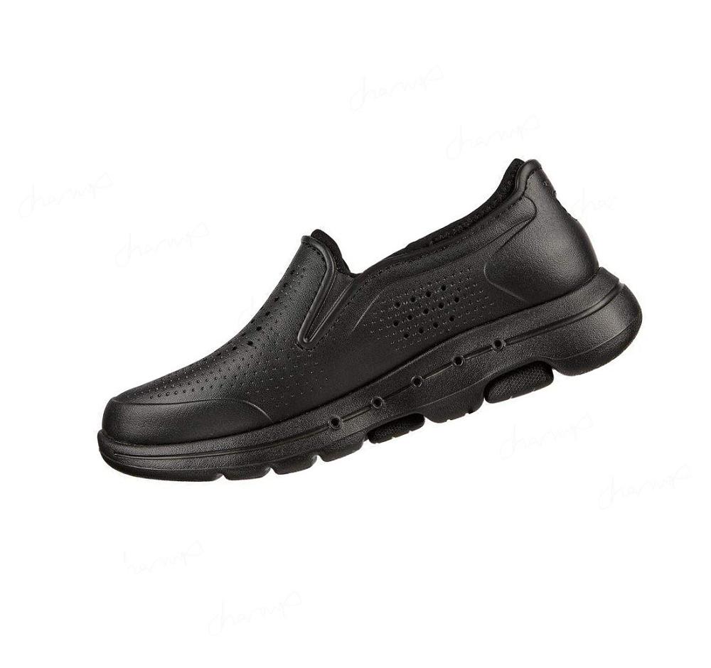 Pantuflas Skechers Foamies: GO WALK 5 Forro - Get Warm Hombre Negras | T0338_AR