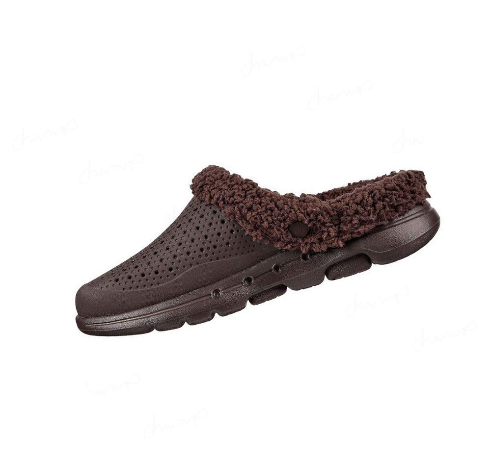 Pantuflas Skechers Foamies: GOwalk 5 - Relax Hombre Chocolate | T0580_AR