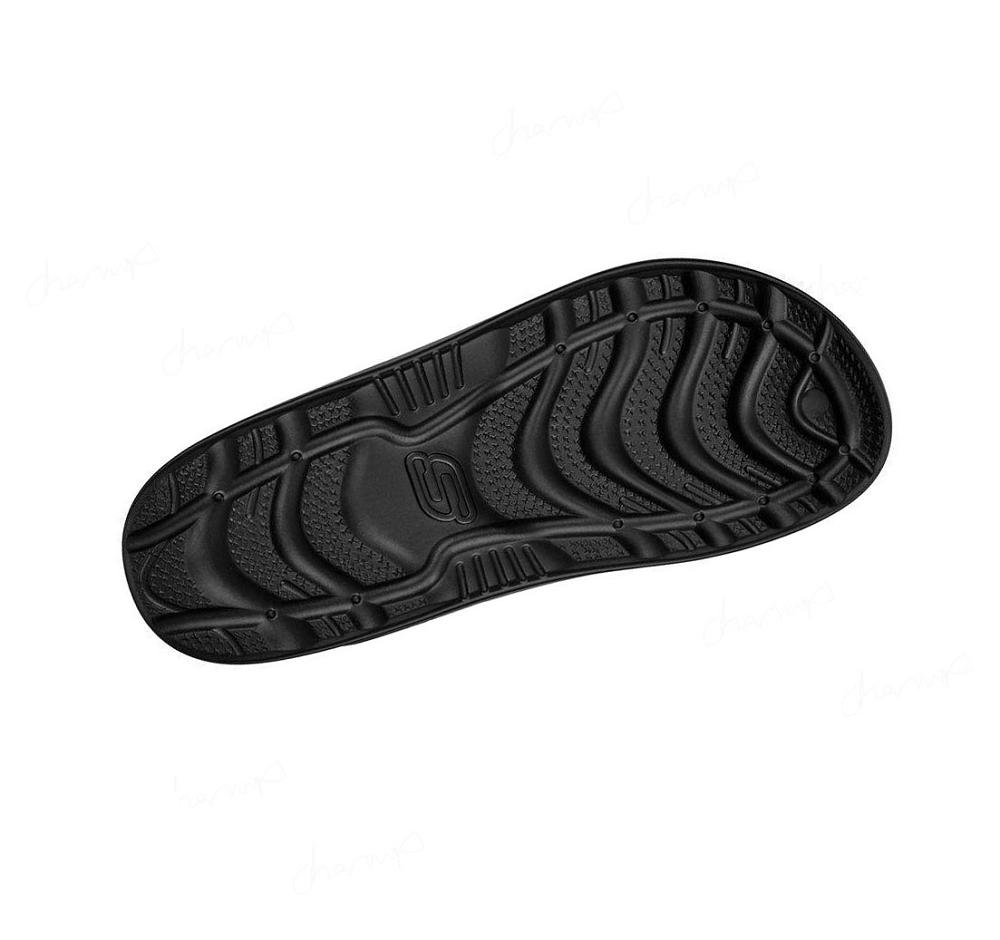 Pantuflas Skechers Foamies: Swifters - Stay Warm Forro Hombre Negras | T108S_AR