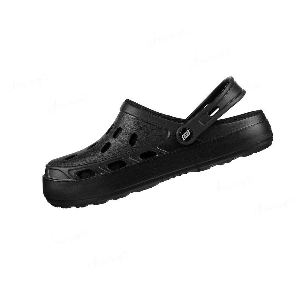 Pantuflas Skechers Foamies: Swifters - Stay Warm Forro Hombre Negras | T108S_AR