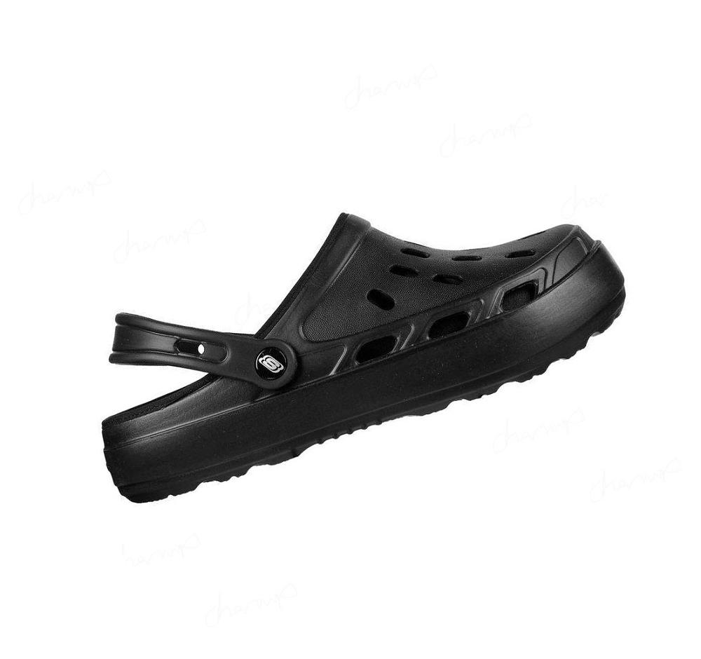 Pantuflas Skechers Foamies: Swifters - Stay Warm Forro Hombre Negras | T108S_AR