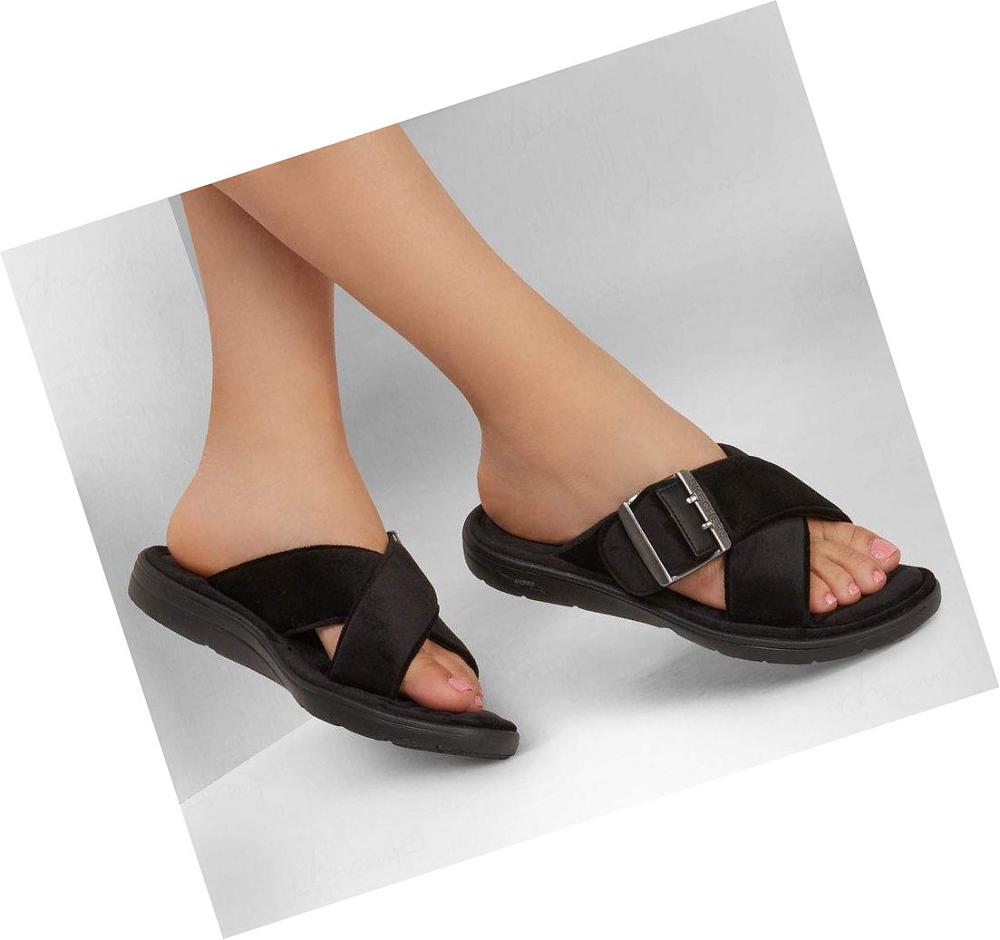 Pantuflas Skechers GO Lounge: Arch Fit Lounge - Lovely Mujer Negras | 5801P_AR