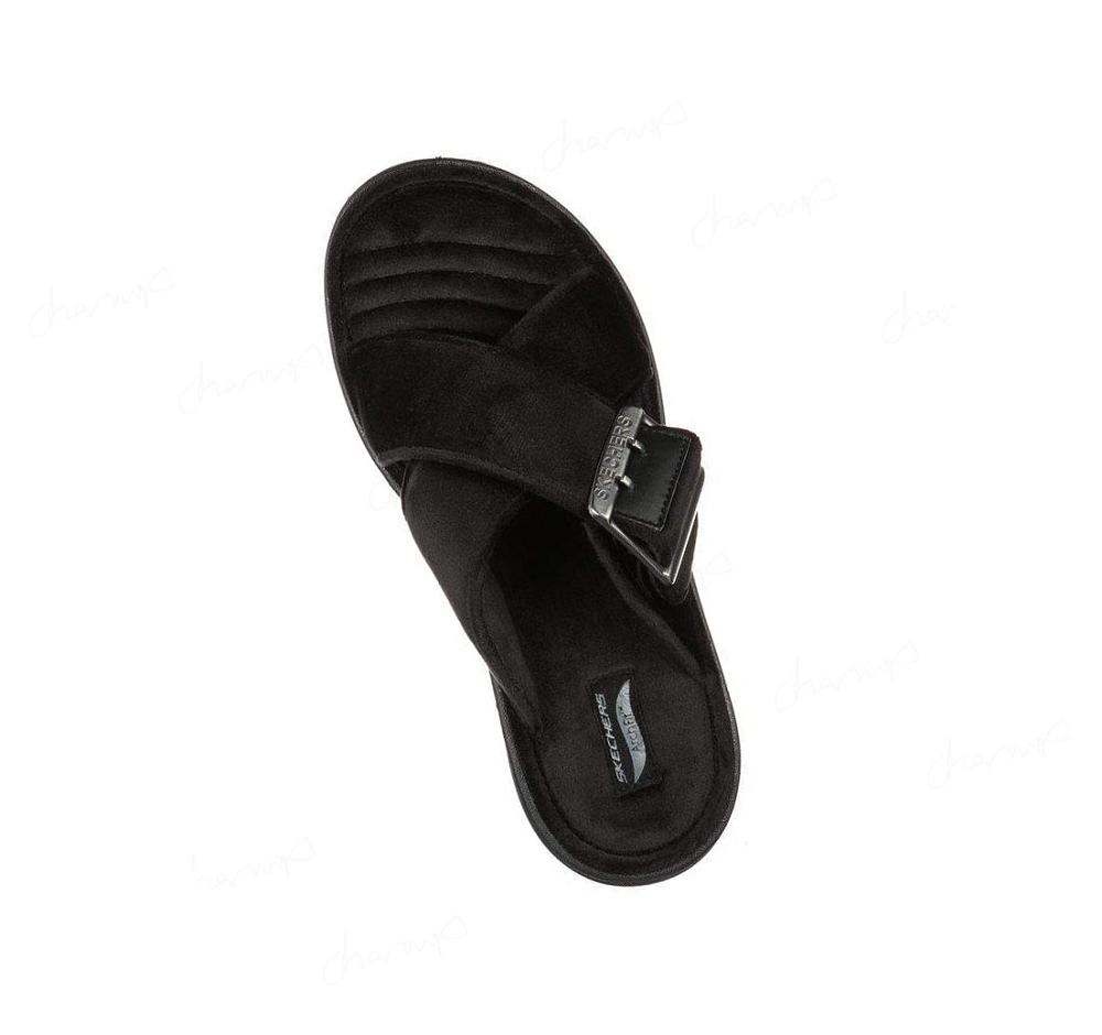 Pantuflas Skechers GO Lounge: Arch Fit Lounge - Lovely Mujer Negras | 5801P_AR