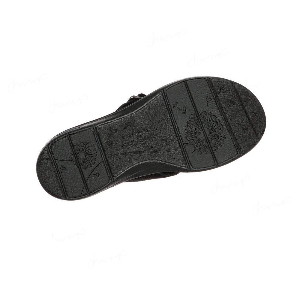 Pantuflas Skechers GO Lounge: Arch Fit Lounge - Lovely Mujer Negras | 5801P_AR