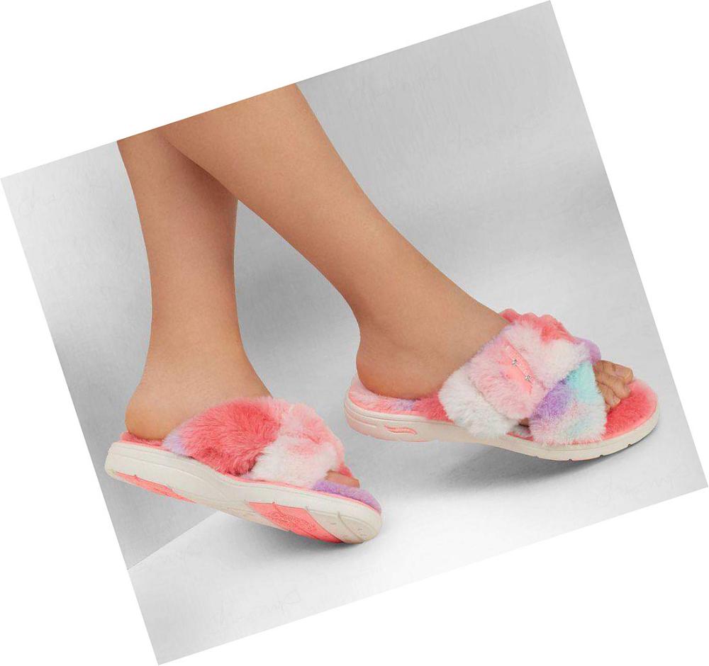 Pantuflas Skechers GO Lounge: Arch Fit Lounge - Excite Mujer Rosas Multicolor | 58030_AR