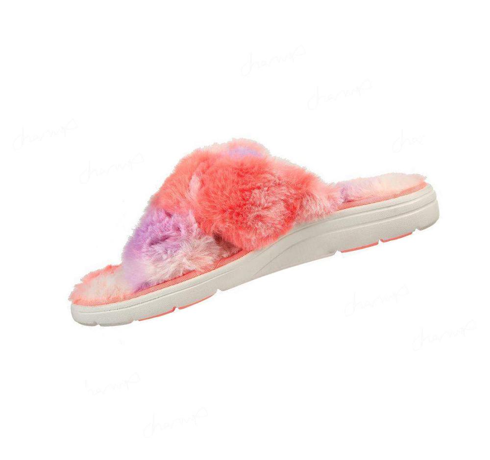 Pantuflas Skechers GO Lounge: Arch Fit Lounge - Excite Mujer Rosas Multicolor | 58030_AR