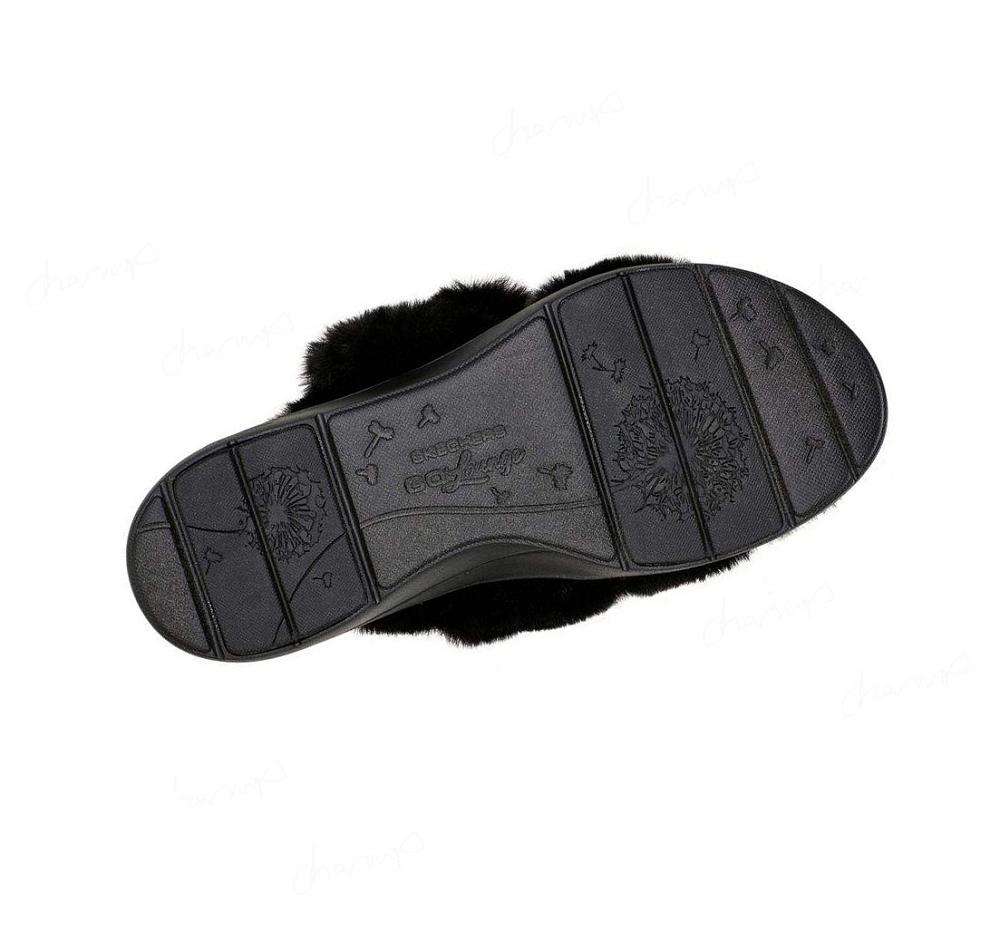 Pantuflas Skechers GO Lounge: Arch Fit Lounge - First Rate Mujer Negras | 581TE_AR