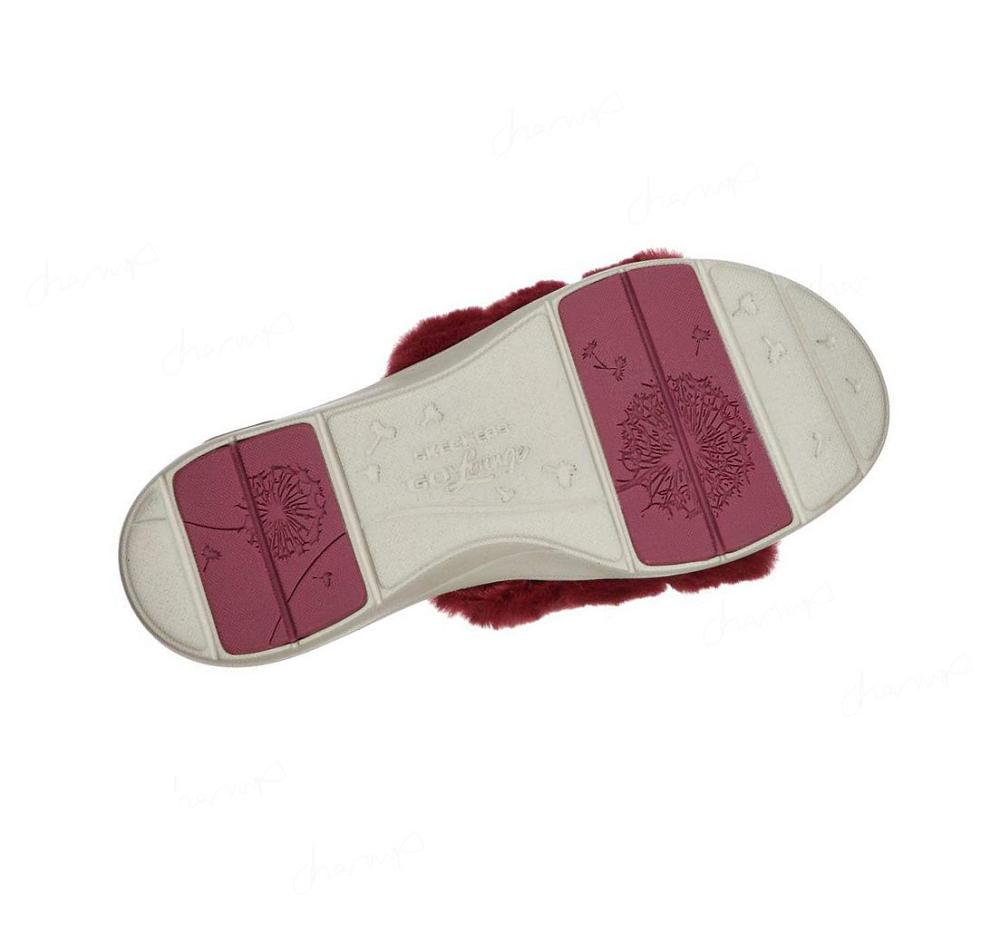 Pantuflas Skechers GO Lounge: Arch Fit Lounge - Unwind Mujer Rojas | 58510_AR