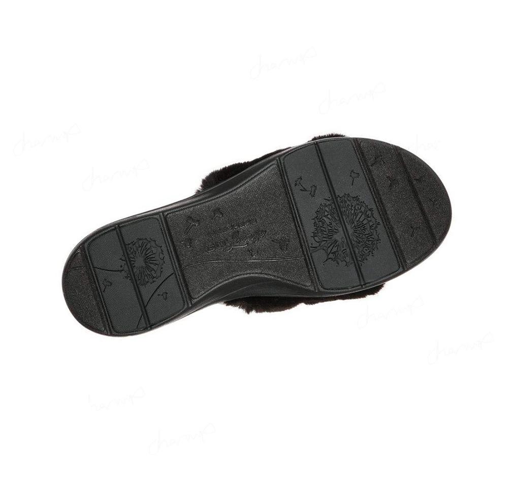 Pantuflas Skechers GO Lounge: Arch Fit Lounge - Unwind Mujer Negras | 5853P_AR