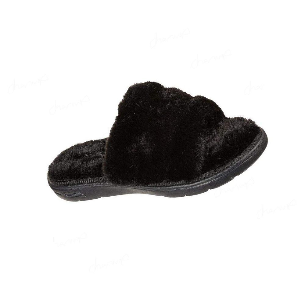 Pantuflas Skechers GO Lounge: Arch Fit Lounge - Unwind Mujer Negras | 5853P_AR