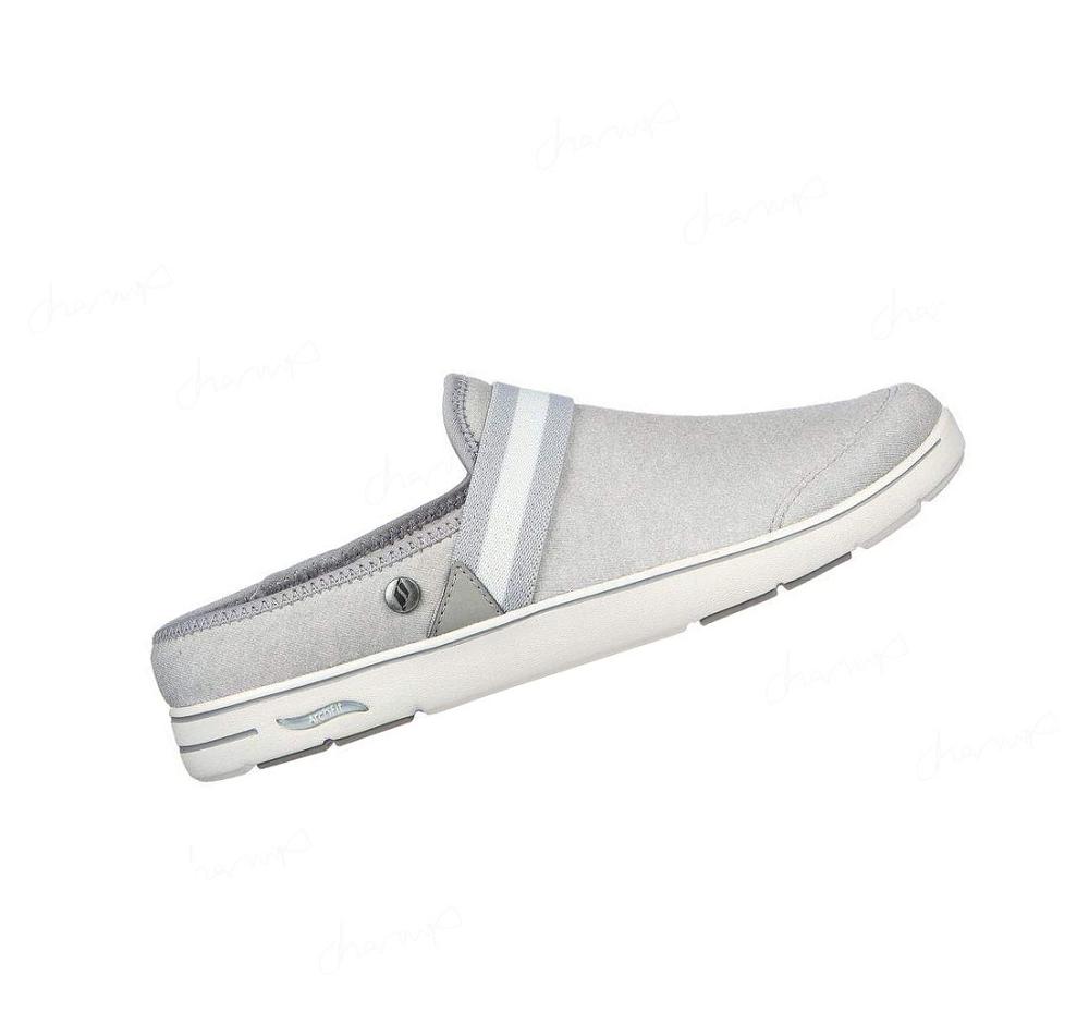 Pantuflas Skechers GO Lounge: Arch Fit Lounge - Comfy Mujer Gris | 5930K_AR