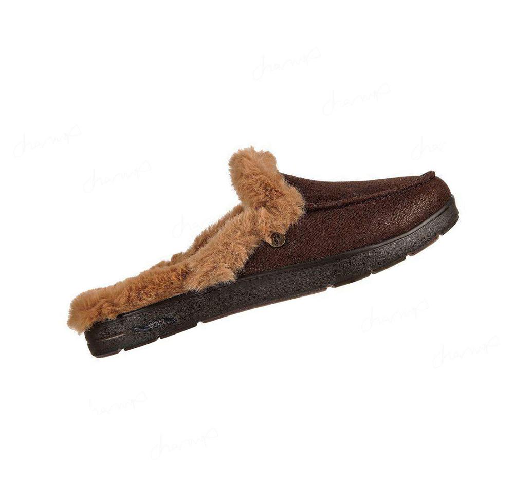 Pantuflas Skechers GO Lounge: Arch Fit Lounge - Restful Mujer Chocolate | 59550_AR