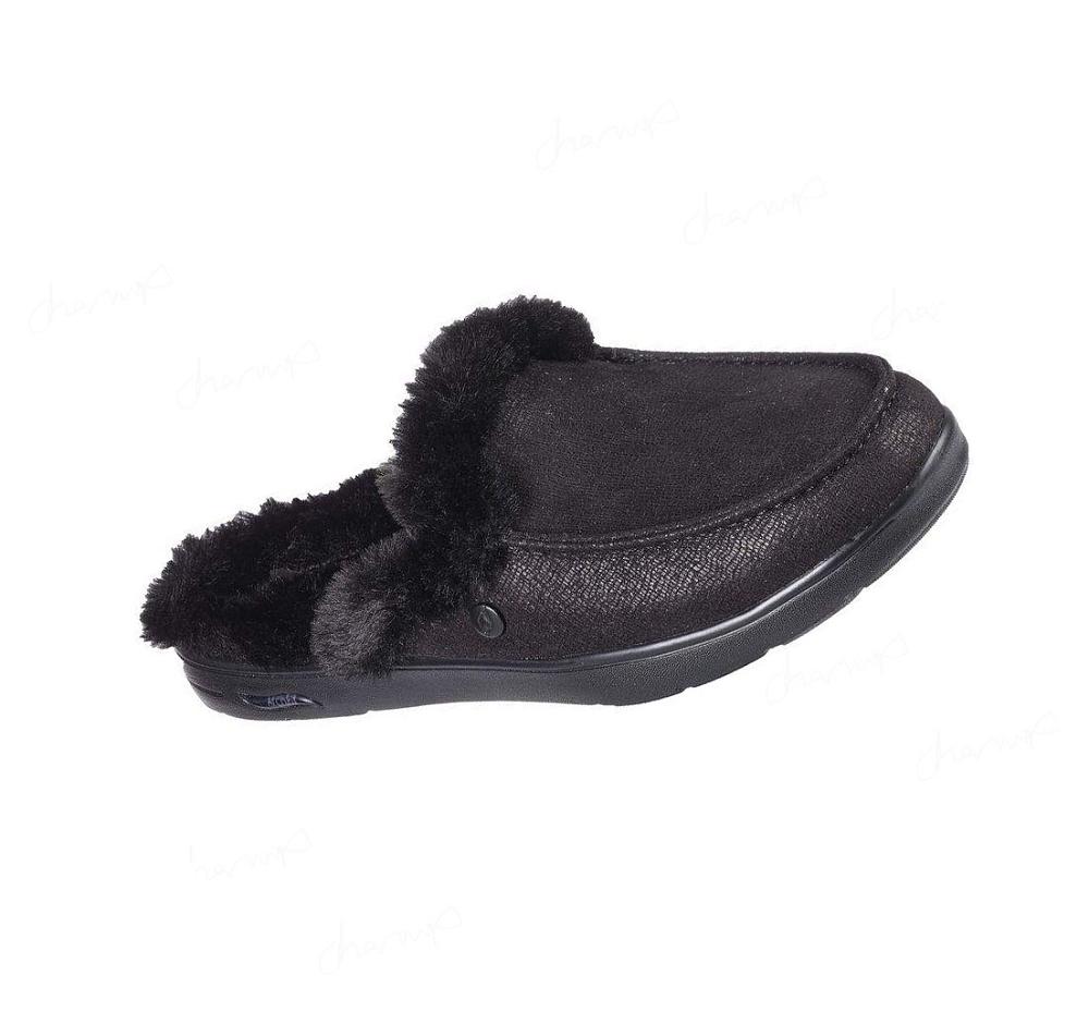 Pantuflas Skechers GO Lounge: Arch Fit Lounge - Restful Mujer Negras | 596T8_AR