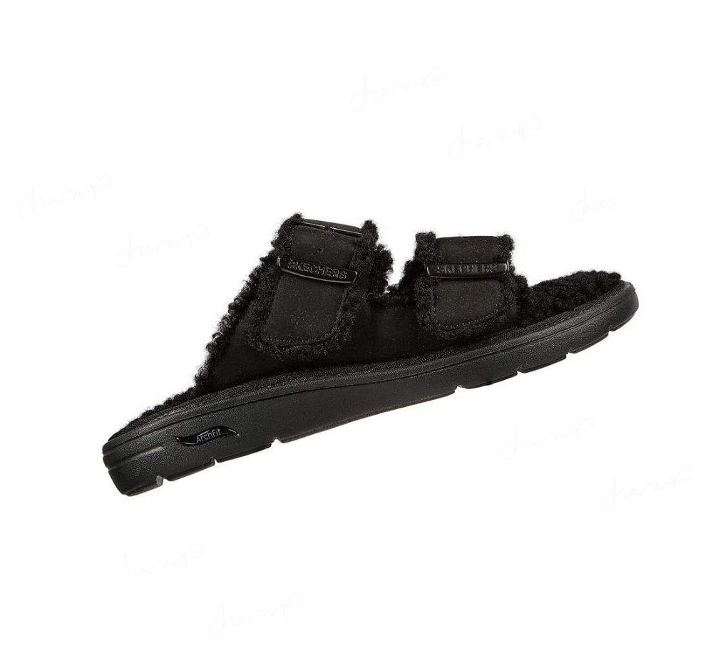 Pantuflas Skechers GO Lounge: Arch Fit Lounge - Adorable Mujer Negras | 5T80L_AR