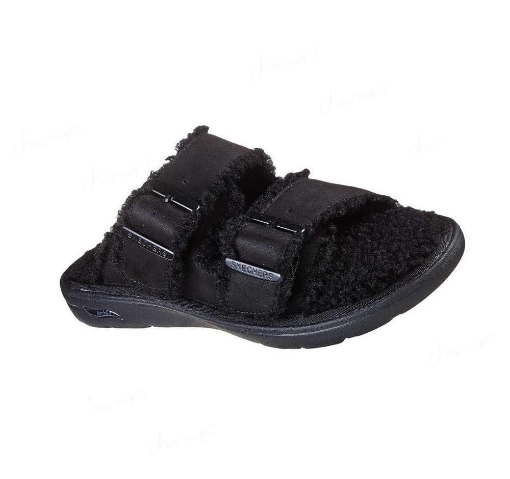 Pantuflas Skechers GO Lounge: Arch Fit Lounge - Adorable Mujer Negras | 5T80L_AR