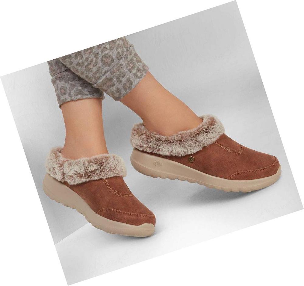 Pantuflas Skechers GO Lounge: On-the-GO Joy - Gratify Mujer Marrones | 60A2S_AR