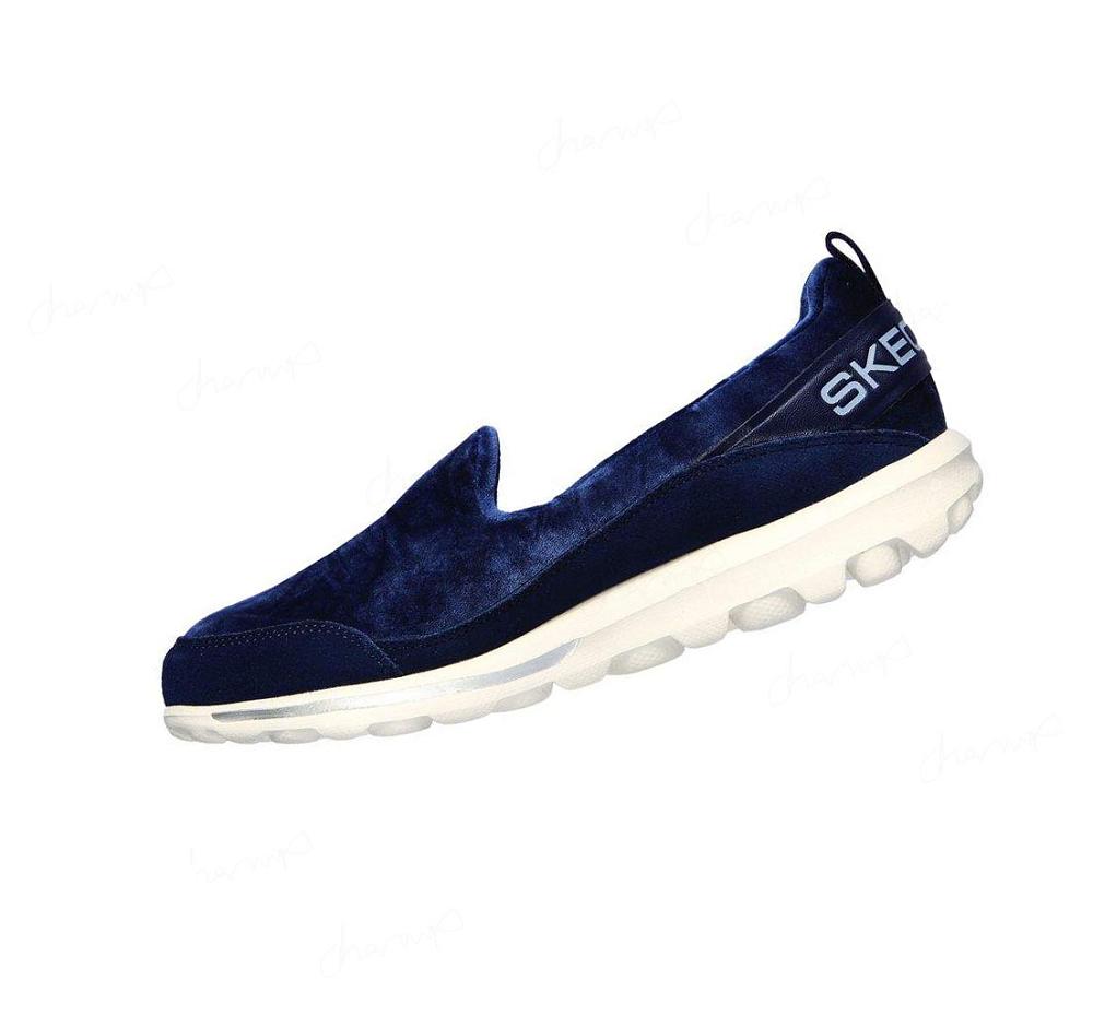 Pantuflas Skechers GO WALK Classic - Swanky Mujer Azul Marino | 59T6B_AR