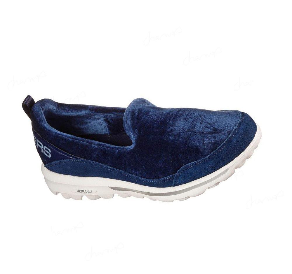 Pantuflas Skechers GO WALK Classic - Swanky Mujer Azul Marino | 59T6B_AR