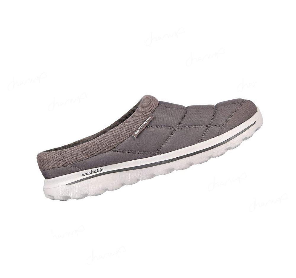 Pantuflas Skechers GO WALK Lounge Hombre Kaki | 6883E_AR