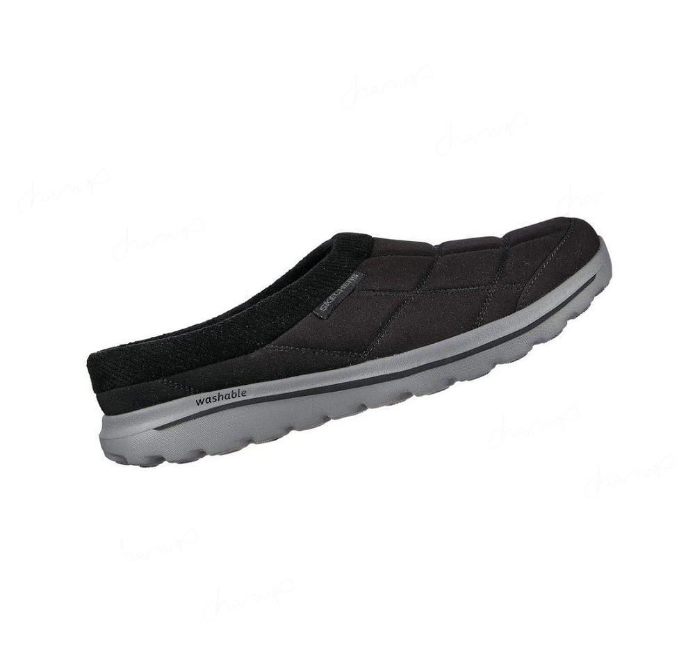 Pantuflas Skechers GO WALK Lounge Hombre Negras Gris | 69085_AR