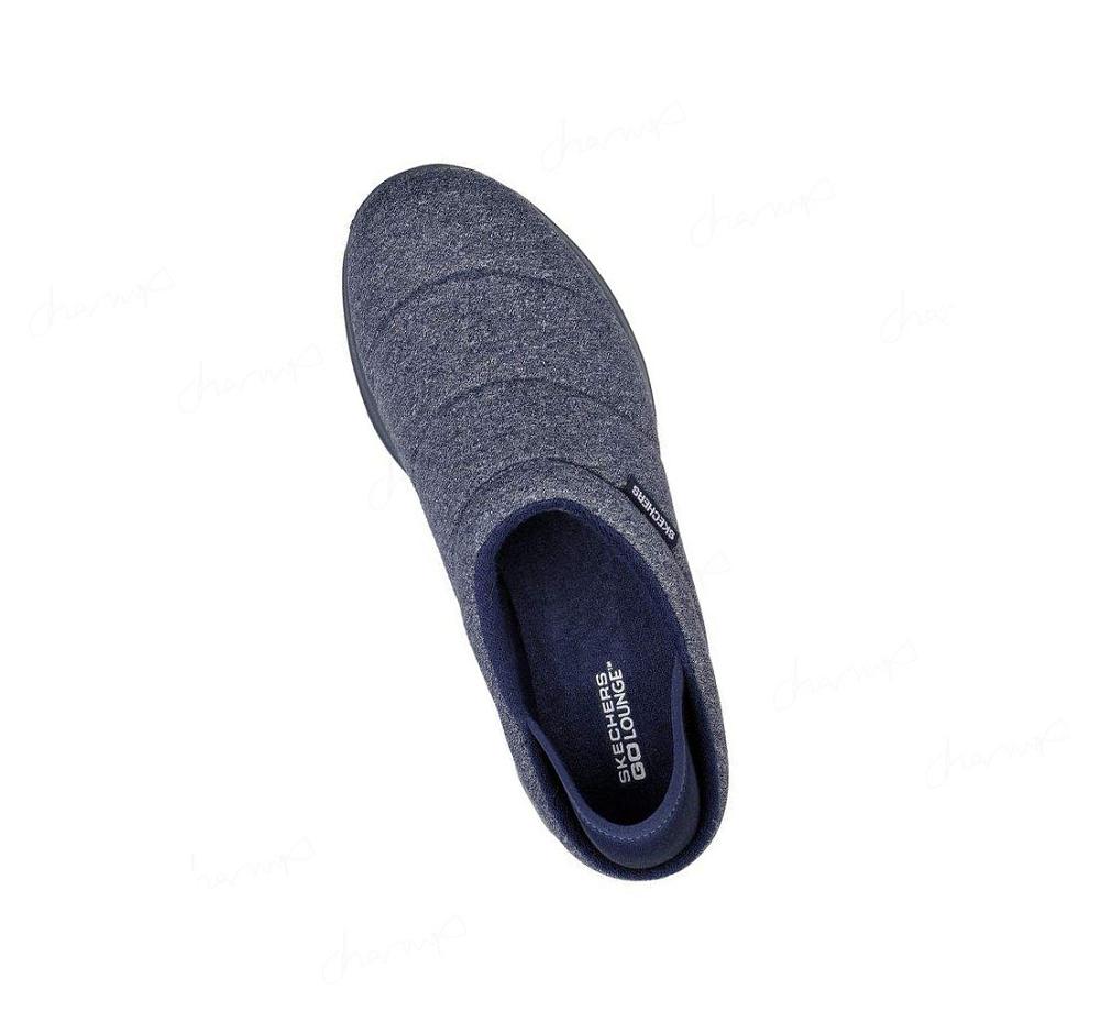 Pantuflas Skechers GO WALK Lounge - Overcast Hombre Azul Marino | 6933D_AR