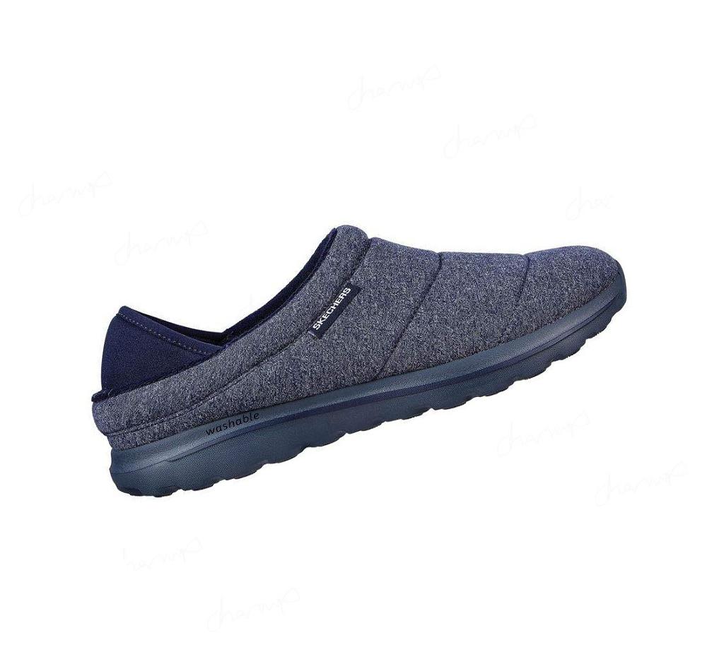 Pantuflas Skechers GO WALK Lounge - Overcast Hombre Azul Marino | 6933D_AR