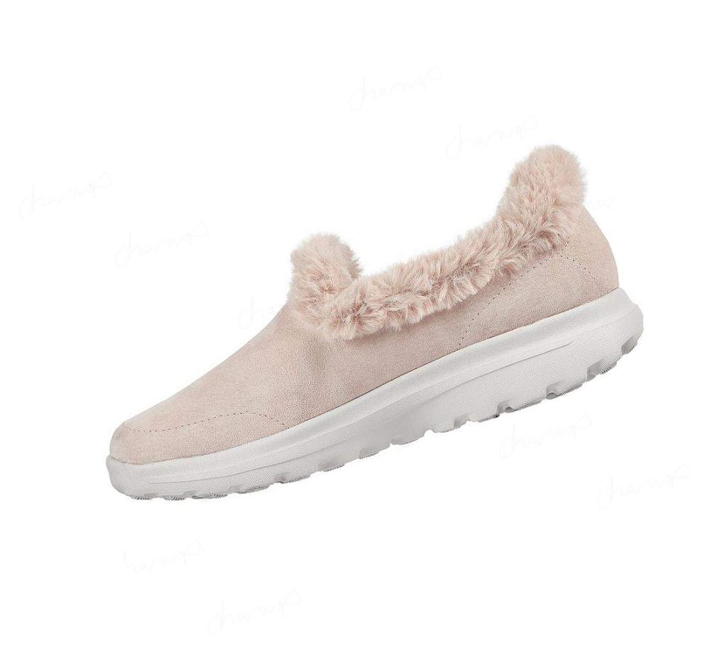 Pantuflas Skechers GO WALK Lounge - Refresh Mujer Beige | 601T3_AR