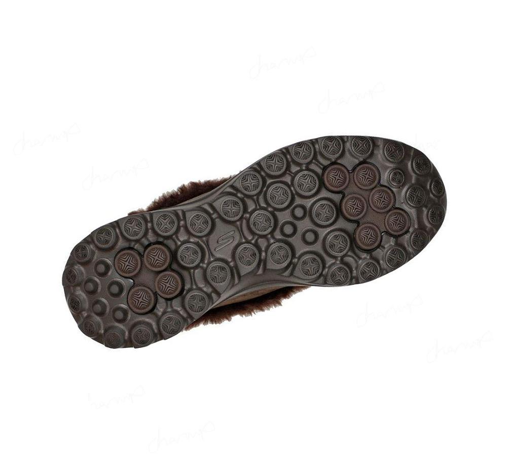 Pantuflas Skechers GO WALK Lounge - Refresh Mujer Chocolate | 6026R_AR