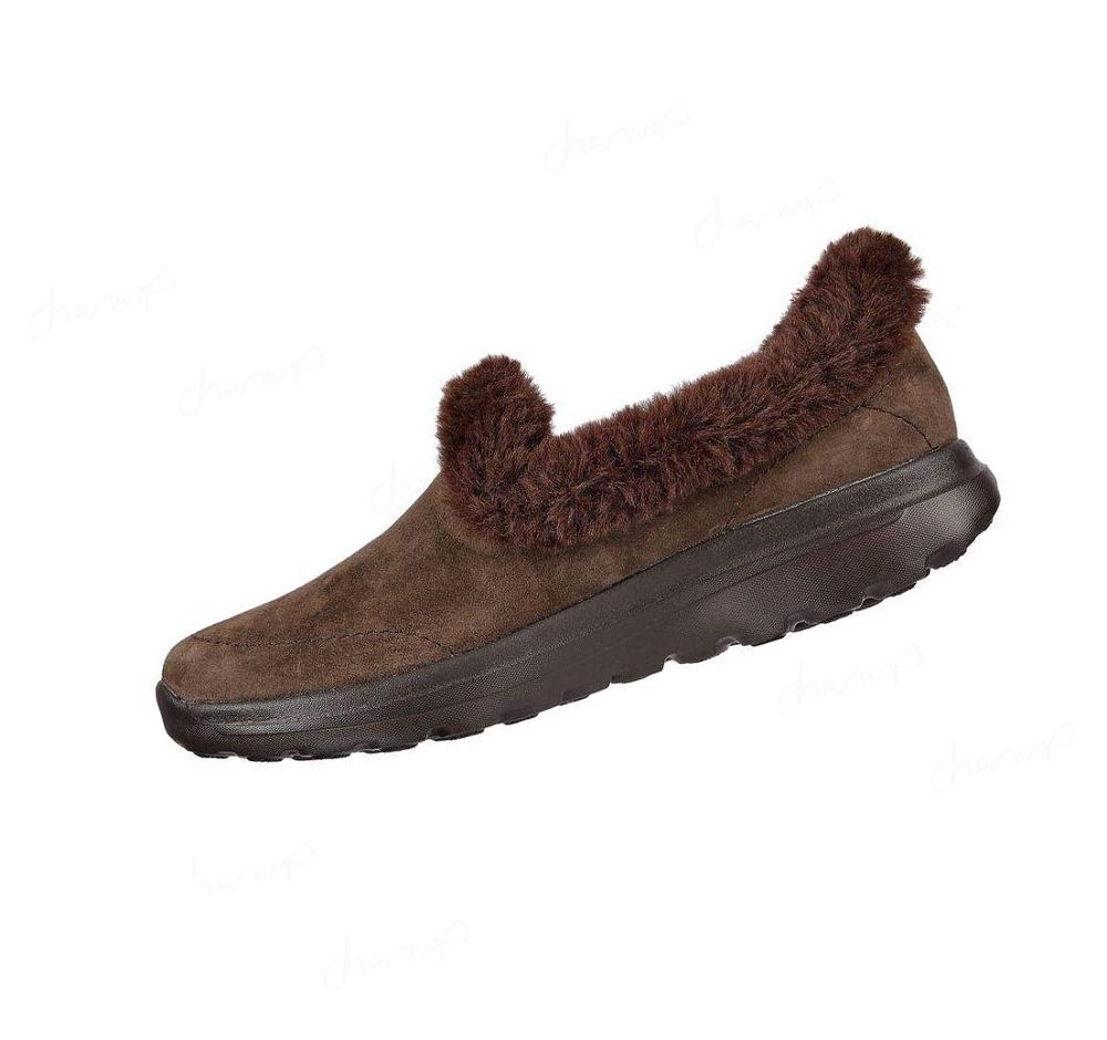 Pantuflas Skechers GO WALK Lounge - Refresh Mujer Chocolate | 6026R_AR