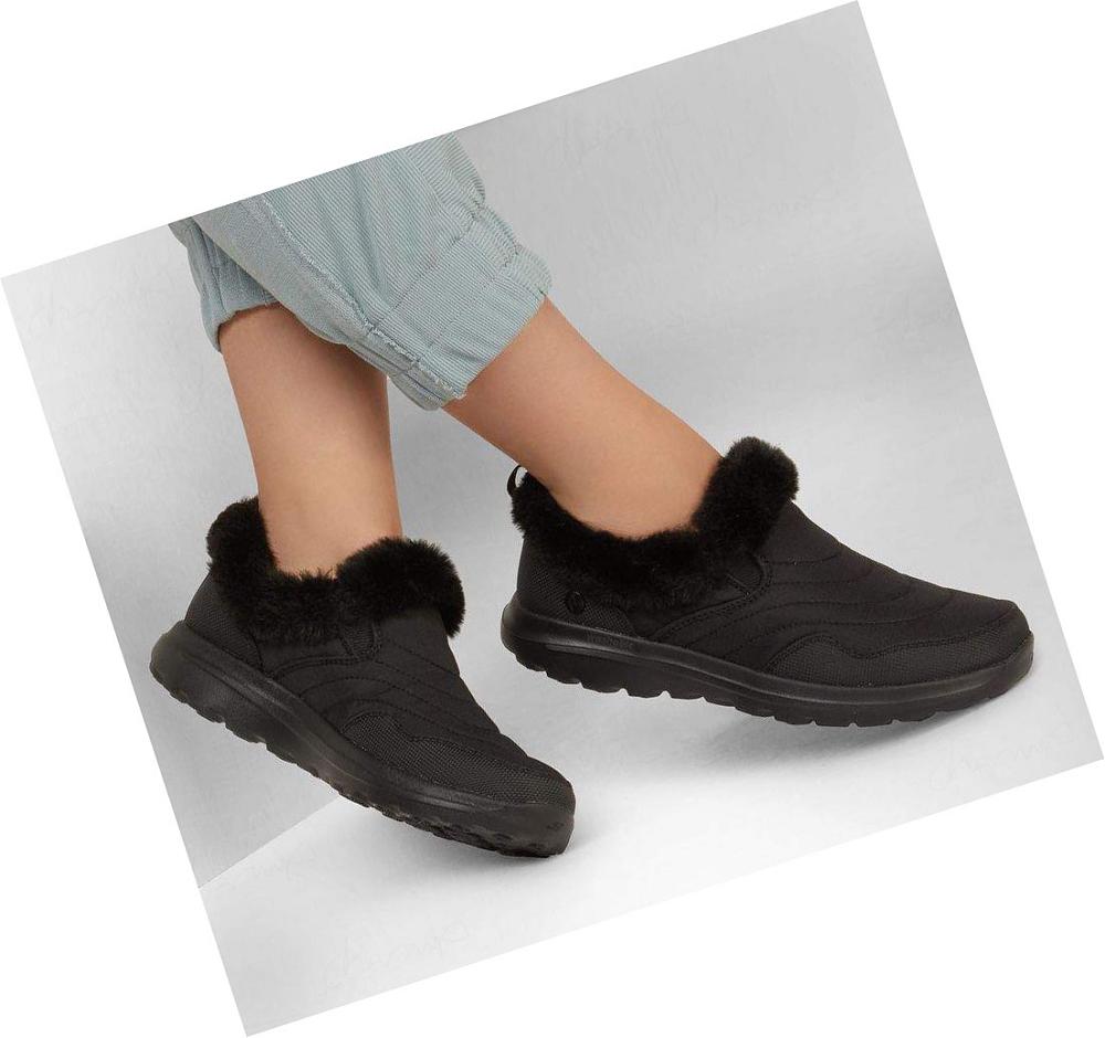 Pantuflas Skechers GO WALK Lounge - Restore Mujer Negras | 6005Q_AR