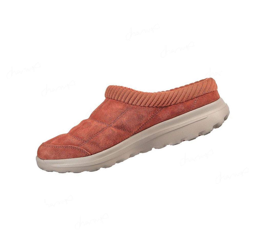 Pantuflas Skechers GOlounge: GOwalk Lounge - Easygoing Mujer Rojas | 59920_AR