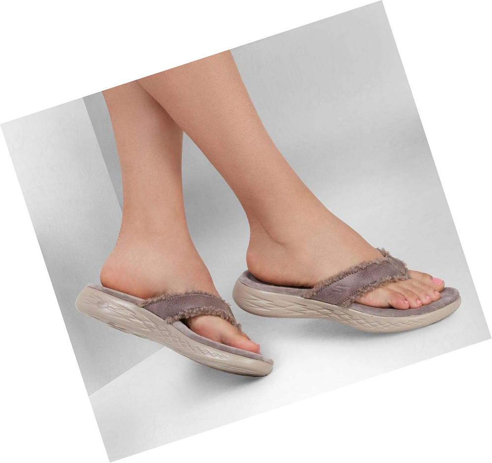 Pantuflas Skechers On-the-GO 600 Lounge - Cozy Love Mujer Marrones | 5T53A_AR