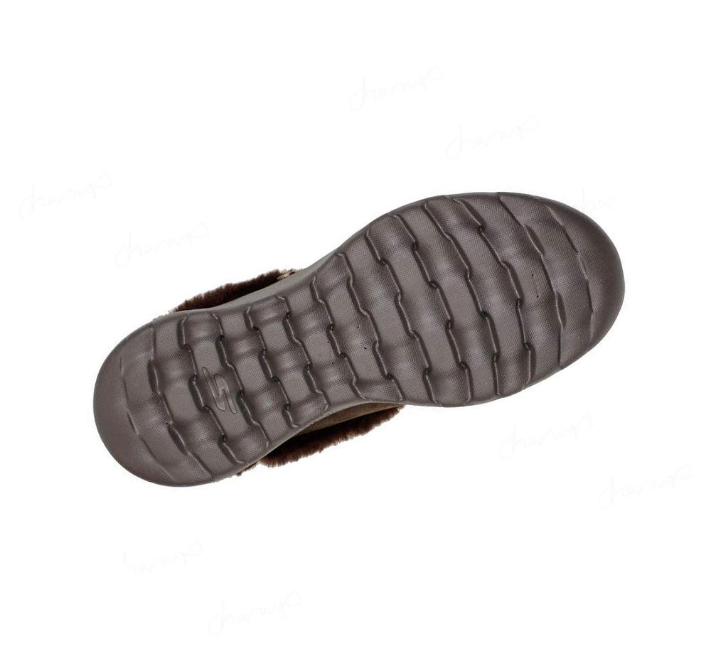 Pantuflas Skechers On-the-GO Joy - Lounge Mujer Chocolate | 6028B_AR