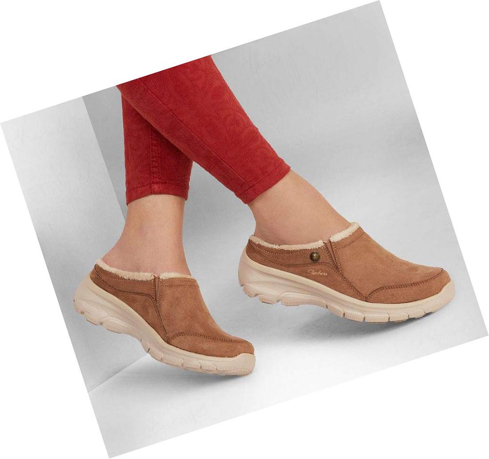 Pantuflas Skechers Relaxed Fit: Easy Going - Latte Mujer Marrones | 6055D_AR