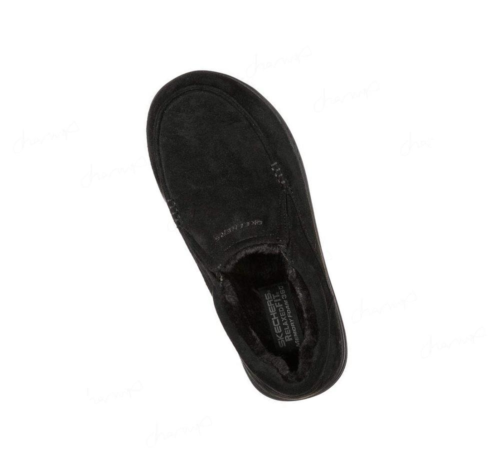 Pantuflas Skechers Relaxed Fit: Expected X - Larmen Hombre Negras | 8008A_AR