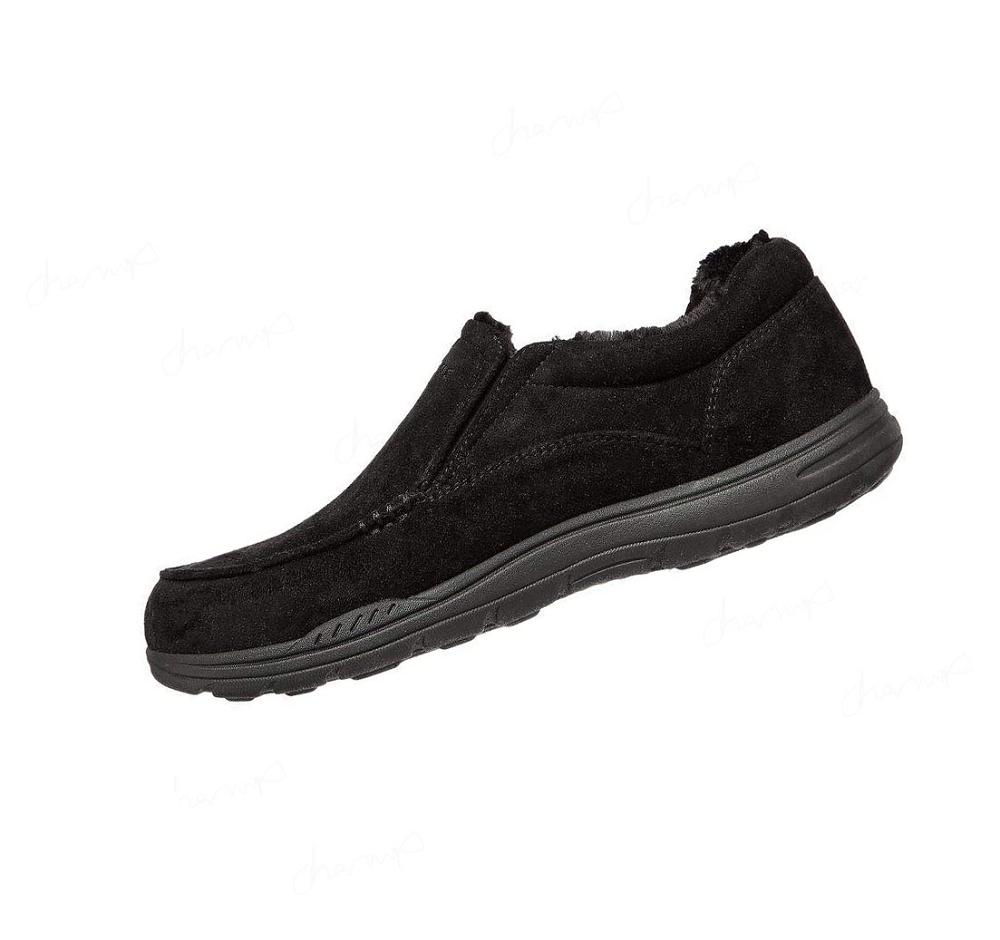 Pantuflas Skechers Relaxed Fit: Expected X - Larmen Hombre Negras | 8008A_AR