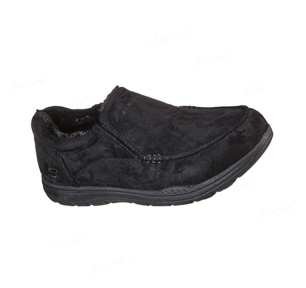 Pantuflas Skechers Relaxed Fit: Expected X - Larmen Hombre Negras | 8008A_AR