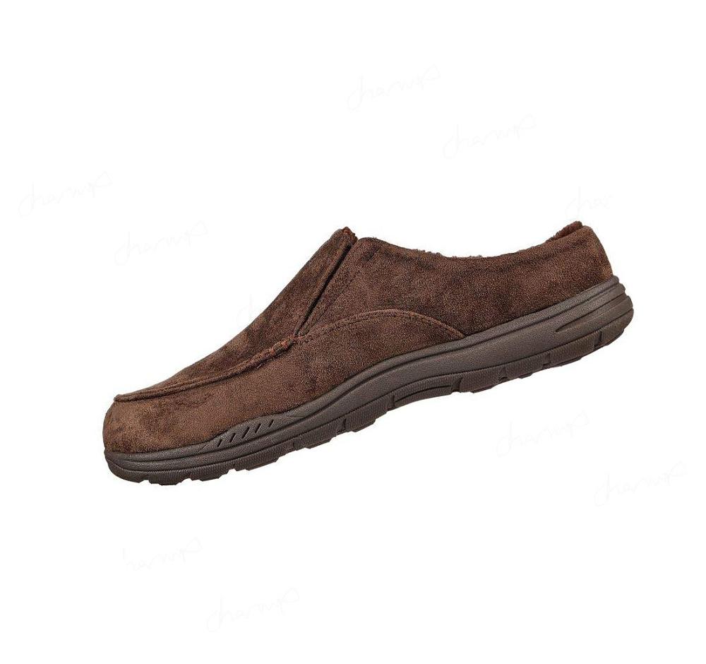 Pantuflas Skechers Relaxed Fit: Expected X - Verson Hombre Chocolate | T908W_AR