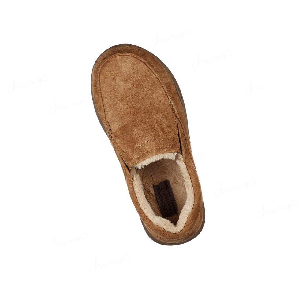 Pantuflas Skechers Relaxed Fit: Expected X - Larmen Hombre Marrones | T933P_AR