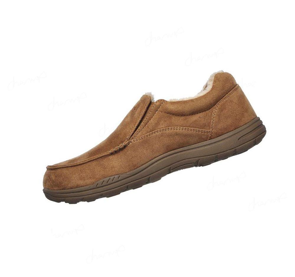 Pantuflas Skechers Relaxed Fit: Expected X - Larmen Hombre Marrones | T933P_AR