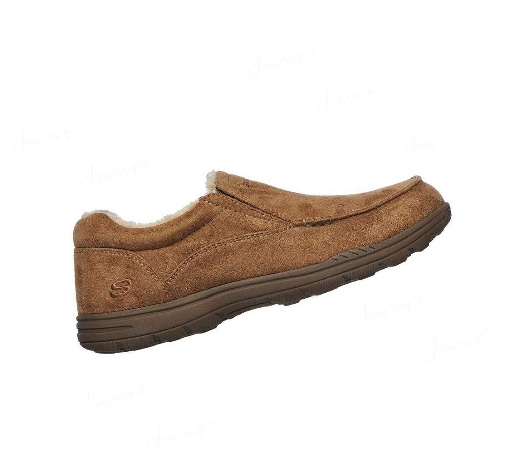 Pantuflas Skechers Relaxed Fit: Expected X - Larmen Hombre Marrones | T933P_AR