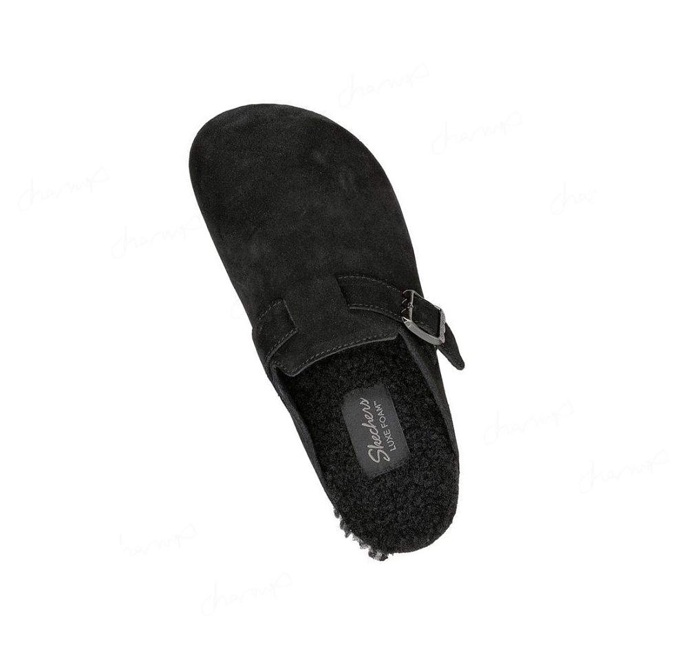 Pantuflas Skechers Relaxed Fit: Granola - Cozzyy Mujer Negras | 6580K_AR