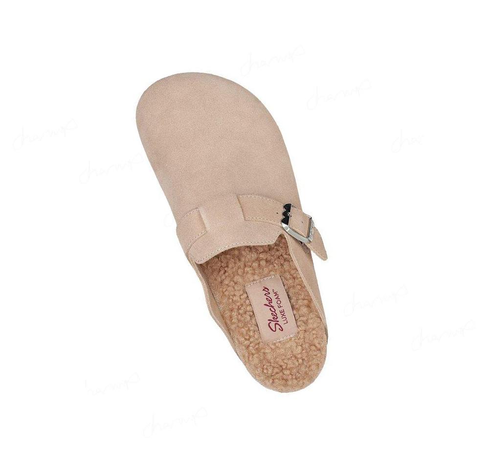 Pantuflas Skechers Relaxed Fit: Granola - Cozzyy Mujer Marrones | 6592L_AR